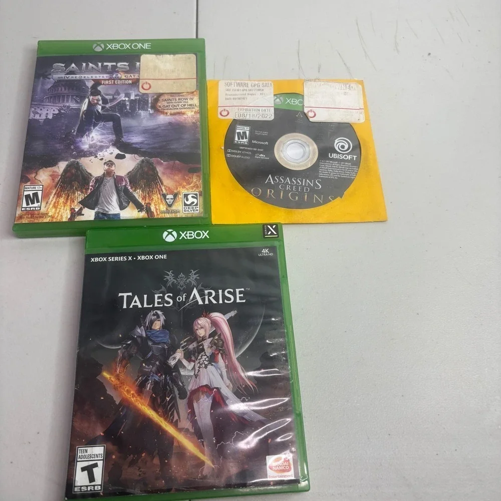 Xbox One Series X S Saints Row IV Creed Origins Tales of Arise Bundle